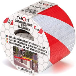 Target Cinta Adhesiva Reflectante Blanca / Roja 33M X 100Mm
