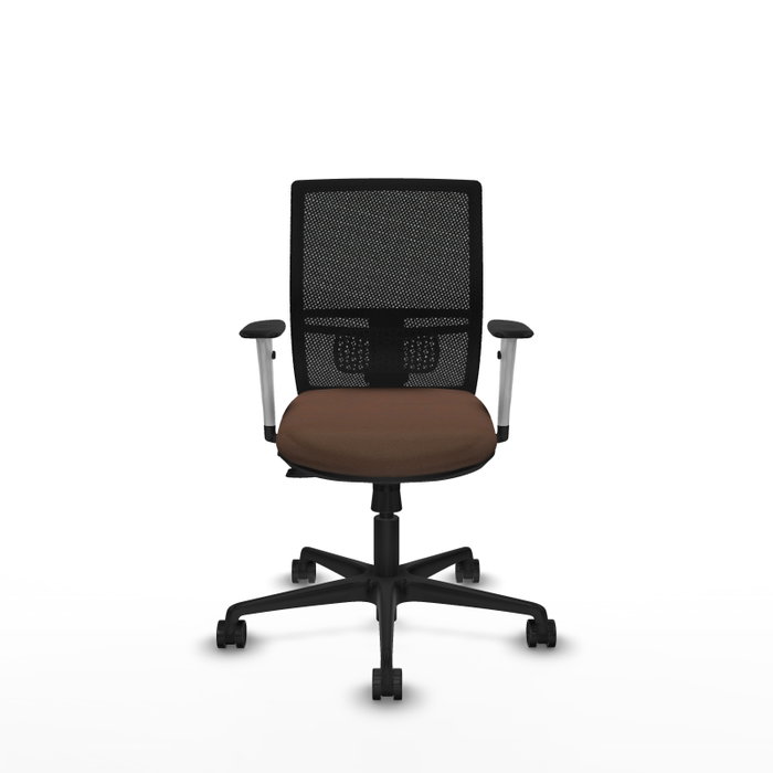 PIQUERAS Y CRESPO Silla de oficina Yunquera con mecanismo Sincro/Traslack, Marrón oscuro y Negro PIQUERAS Y CRESPO Silla de oficina Yunquera con mecanismo Sincro/Traslack, Marrón oscuro y Negro