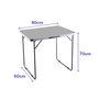 Marbueno Mesa Plegable Acero D16 Surtida Camping y Playa 80X60X70 cm 10029