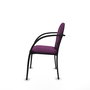 PIQUERAS Y CRESPO Silla Hellín tapizada en similpiel color Morado con Brazos fijos