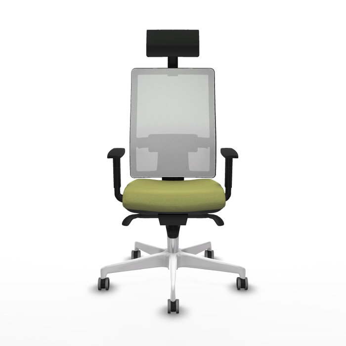 PIQUERAS Y CRESPO Silla de oficina Horna con mecanismo Sincro, Verde oliva y Blanco PIQUERAS Y CRESPO Silla de oficina Horna con mecanismo Sincro, Verde oliva y Blanco