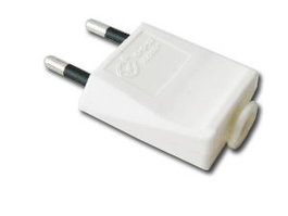 Clavija bipolar blanca 10-250V 11001-50402