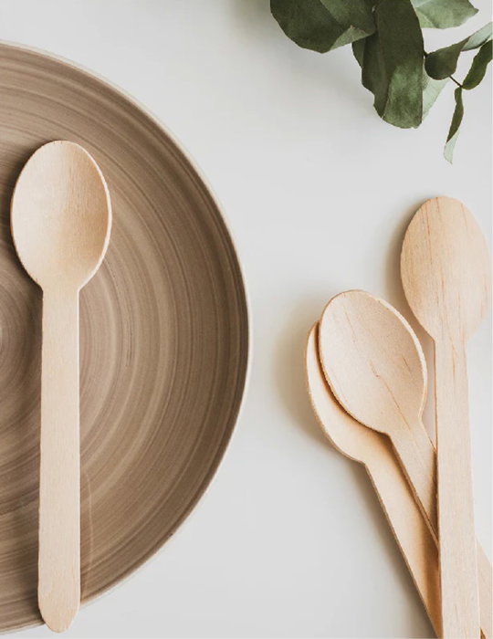 Algon Set de 12 Cucharas de Madera, 16 cm - Cuchara para Cocina (36 Unidades)