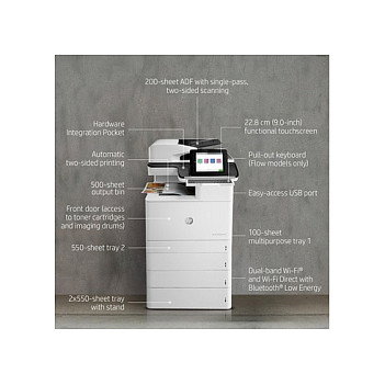 HP LaserJet Enterprise Flow MFP M776z Impresora Multifunción A3 Color 46 ppm Wi-Fi USB 2.0