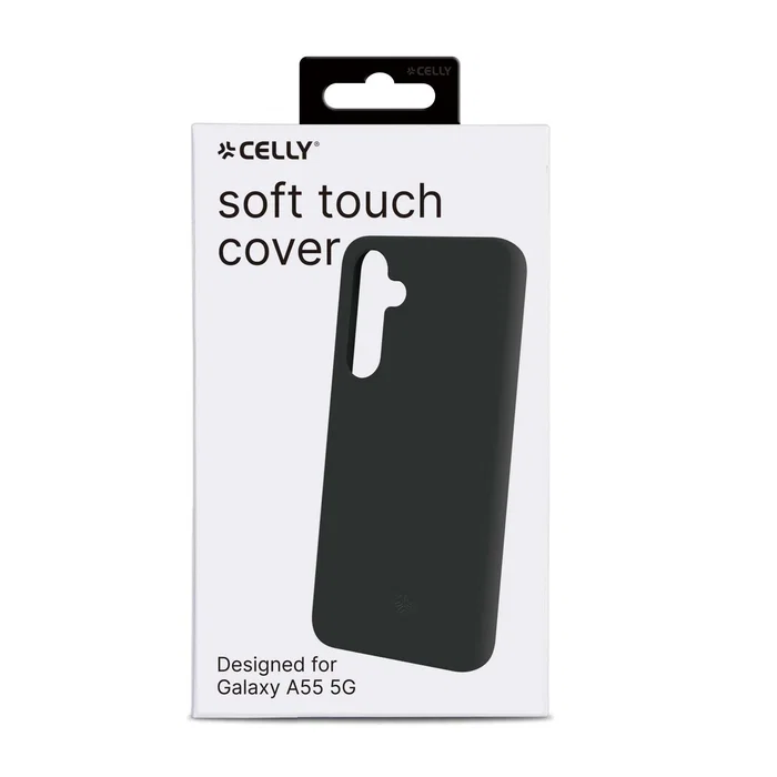Celly CROMO1064BK Funda para Samsung Galaxy A55 5G 16,8 cm (6.6") - Negra - Resistente a Golpes y Rayones