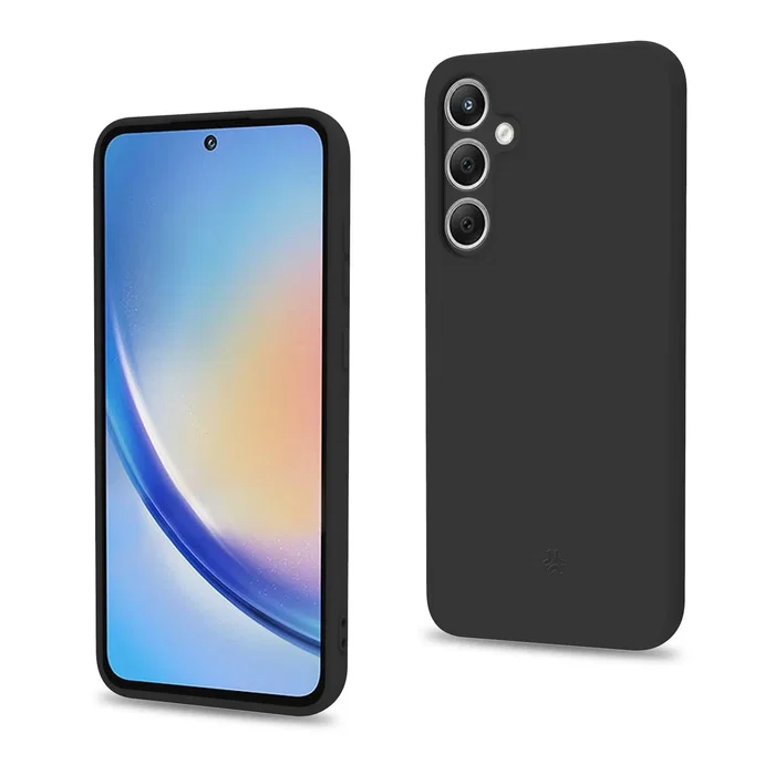 Celly CROMO1064BK Funda para Samsung Galaxy A55 5G 16,8 cm (6.6") - Negra - Resistente a Golpes y Rayones