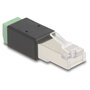 DeLOCK Adaptador RJ45 macho a bloque de terminales de 2 pines