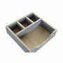 DKD Home Decor Organizador de Madera 18x18x7 cm Surtido de 2 Unidades