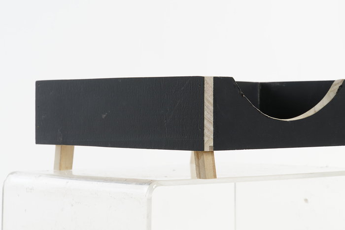 DKD Home Decor Organizador Negro Gris 18 x 7 x 18 cm (2 Unidades)