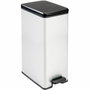 Curver Papelera Slim 40L Gris metalizado