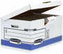BANKERS BOX Contenedor de Archivos Maxi Azul con Tapa Fija