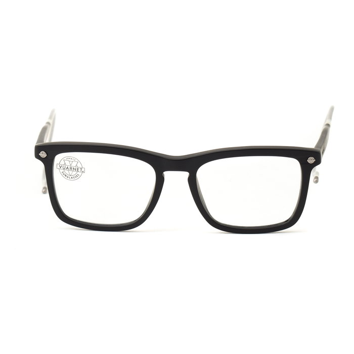 Vuarnet VL15120001 Gafas de Vista Hombre Negro con Patillas Flexibles