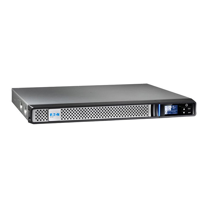 Eaton 5P650IRNG2 SAI/UPS Montaje en Rack 1HE 650VA 520W Regulación AVR USB RS-232 LCD Negro/Plata