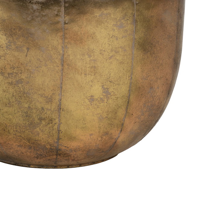 S/3 Maceteros Oro Metal Decoración 38 X 38 X 40,50 cm S/3 Maceteros Oro Metal Decoración 38 X 38 X 40,50 cm