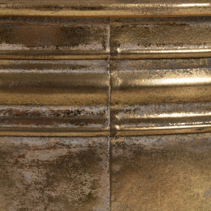 S/3 Maceteros Oro Metal Decoración 38 X 38 X 40,50 cm S/3 Maceteros Oro Metal Decoración 38 X 38 X 40,50 cm