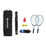 Schildkröt Fun Sports SCH4000885709865 Mochila de Tenis para 2 Raquetas con Fundas, 2 Pelotas de Espuma y Red Autoportante de 75x300 cm