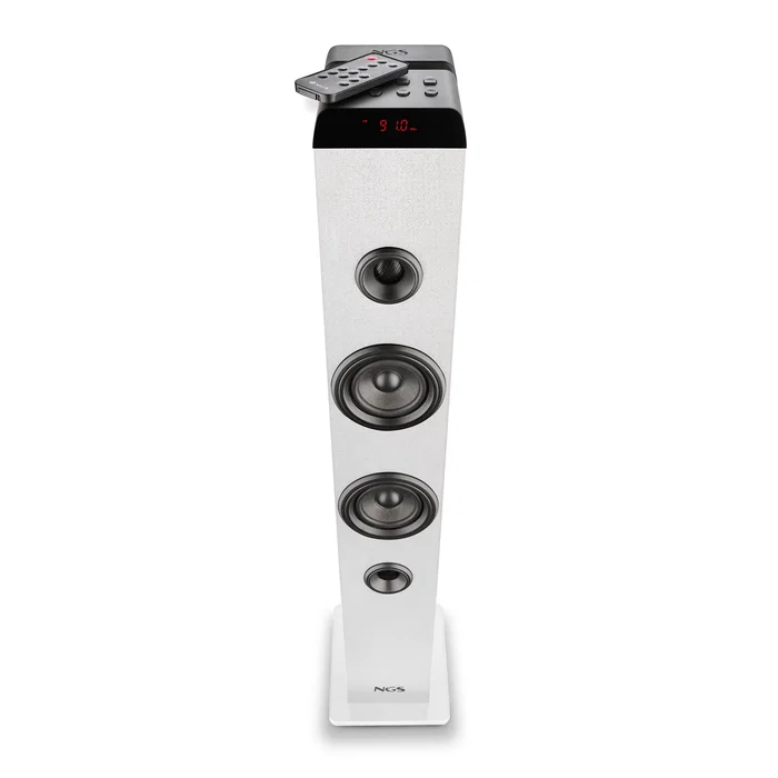 NGS Sky Charm Pro Torre de Sonido Blanca 80W NGS Sky Charm Pro Torre de Sonido Blanca 80W