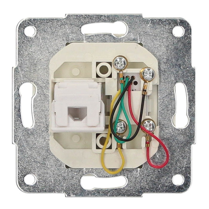 GSC Evolution Base de teléfono e internet empotrable Gamma Blanco