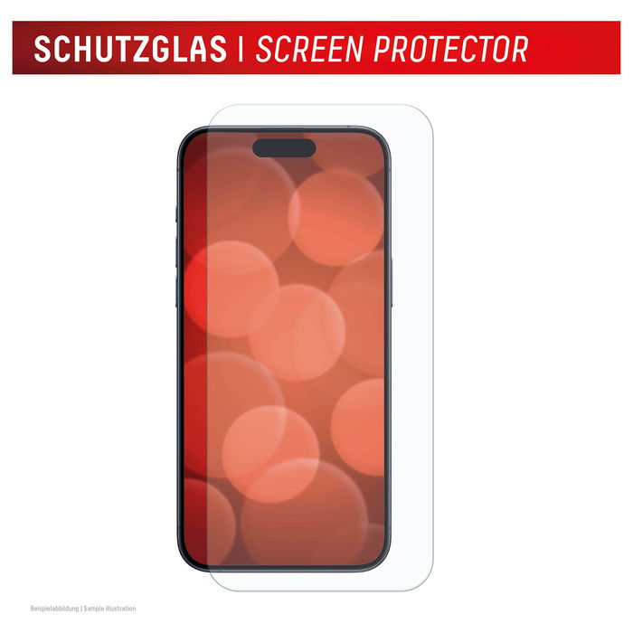 Displex DISPLEX Real Glass iPhone 16/15/15 Pro, Protector de Pantalla de Cristal