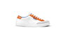 Sparco S-Time Zapatillas Deportivas Elegantes-Casual Blanco-Naranja Talla 44 S0012B344BIAR - Suela de Goma, Plantilla Comfort, Tobillo Acolchado