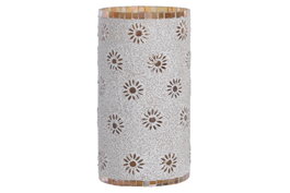 DKD Home Decor Lampara Sobremesa Indio Blanco Cobre 15x30x15 cm 4 Unidades