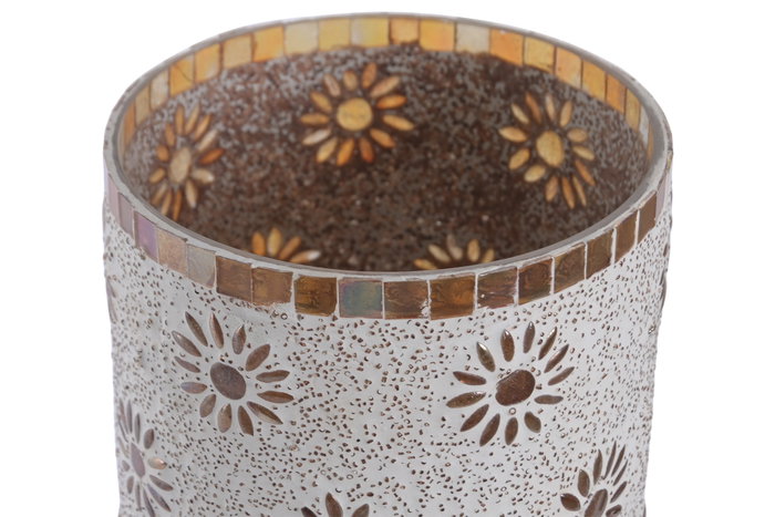 DKD Home Decor Lampara Sobremesa Indio Blanco Cobre 15x30x15 cm 4 Unidades