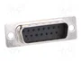 HARTING Conector D-Sub 15 pines macho para transferencia de datos