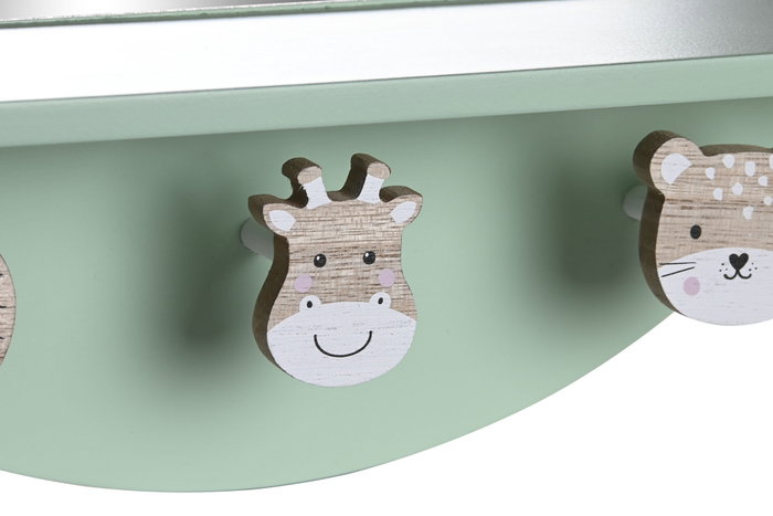 DKD Home Decor Espejo MDF 35x35x9 con Estante y Perchero, Surtido de 2 Unidades DKD Home Decor Espejo MDF 35x35x9 con Estante y Perchero, Surtido de 2 Unidades