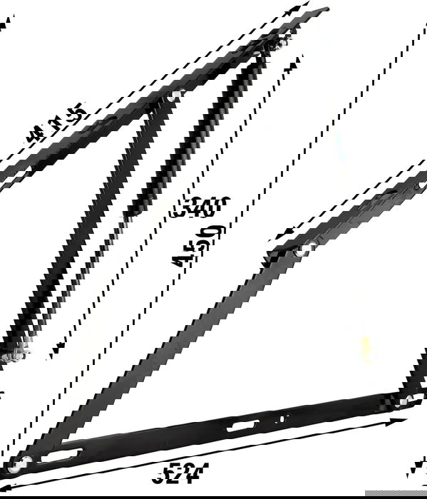 Q&Q Juego Bisagra Canapé con Resorte de Gas y Sistema de Enganche M8, Pistón 900N