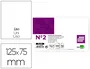 Liderpapel Ficha Lisa Nº2 75x125mm 180gr Paquete de 100 Unidades