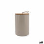 Quid Tarro Cerámico Ozon Beige 85 cL (6 Unidades)
