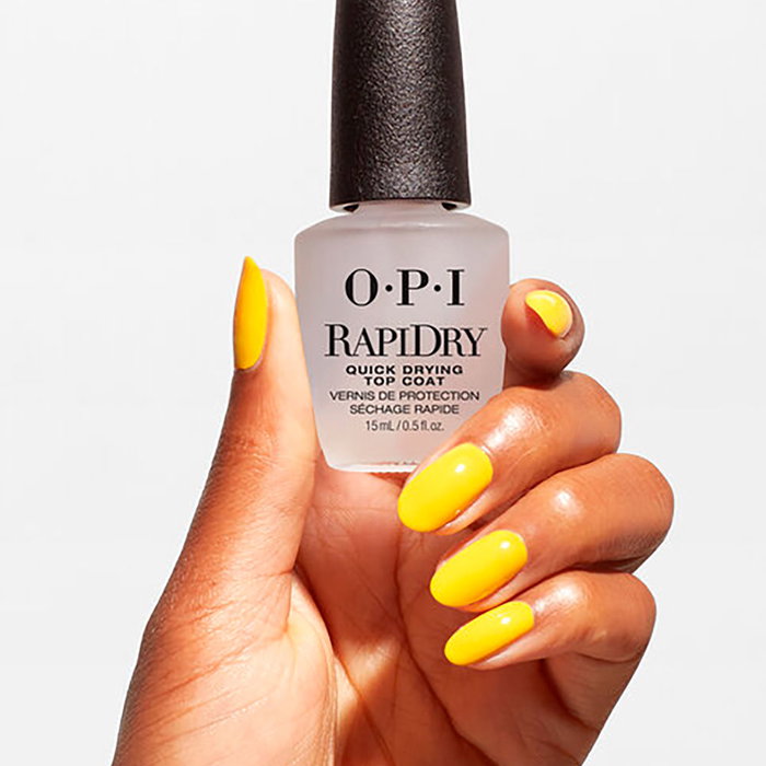 OPI RAPIDRY Top Coat Tratamiendo Secado Rápido Esmalte de Uñas Brillo y Resistencia 15 ml