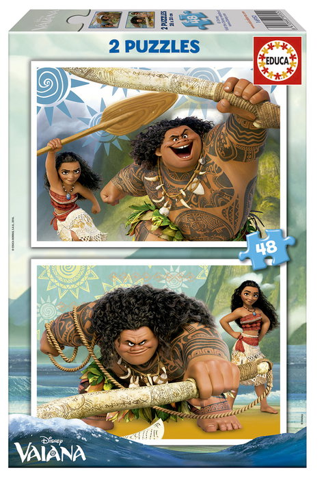 Educa Set de 2 Puzzles de 48 piezas Vaiana Educa Set de 2 Puzzles de 48 piezas Vaiana