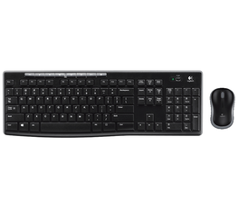 Logitech MK270 Combo Teclado y Ratón Inalámbrico QWERTZ Húngaro Negro