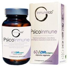 INMUNELAB Psicoinmune 60 Cápsulas - Complemento alimenticio con L-Triptófano, SAMe, Cúrcuma y Vitamina B6