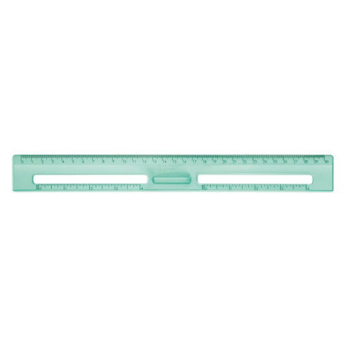 Milan Regla 30 cm Transparente Serie New Look, Verde 353801NL Milan Regla 30 cm Transparente Serie New Look, Verde 353801NL