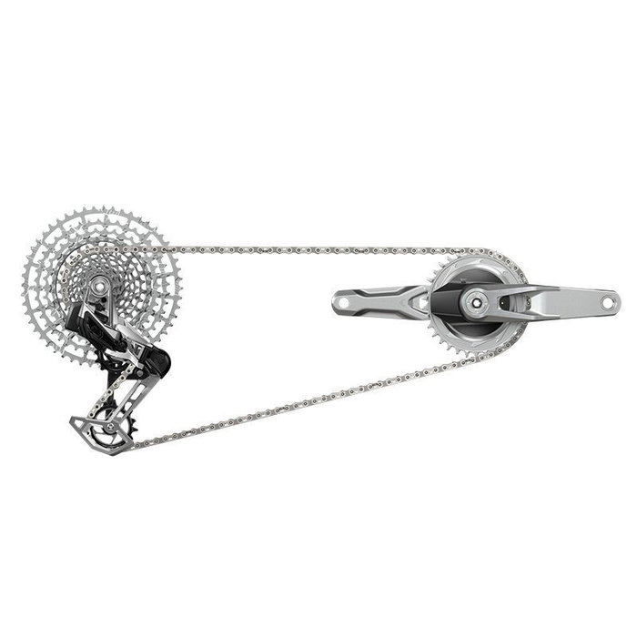 SRAM Grupo GS 1987 Edición Limitada – Transmisión T-Type Acabado Plateado SRAM Grupo GS 1987 Edición Limitada – Transmisión T-Type Acabado Plateado