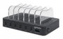 MANHATTAN Estación de carga USB de 6 puertos USB-A Negro