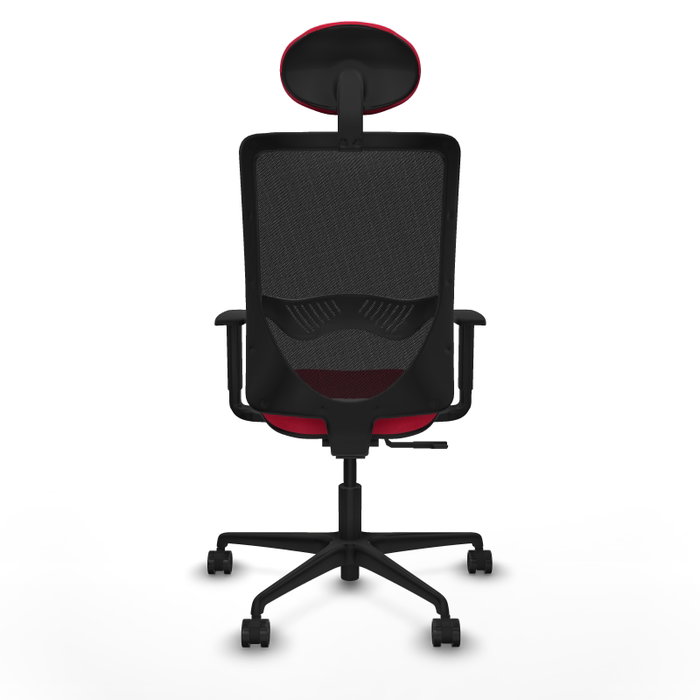 PIQUERAS Y CRESPO Silla de oficina Zulema con mecanismo Sincro, Rojo y Negro PIQUERAS Y CRESPO Silla de oficina Zulema con mecanismo Sincro, Rojo y Negro