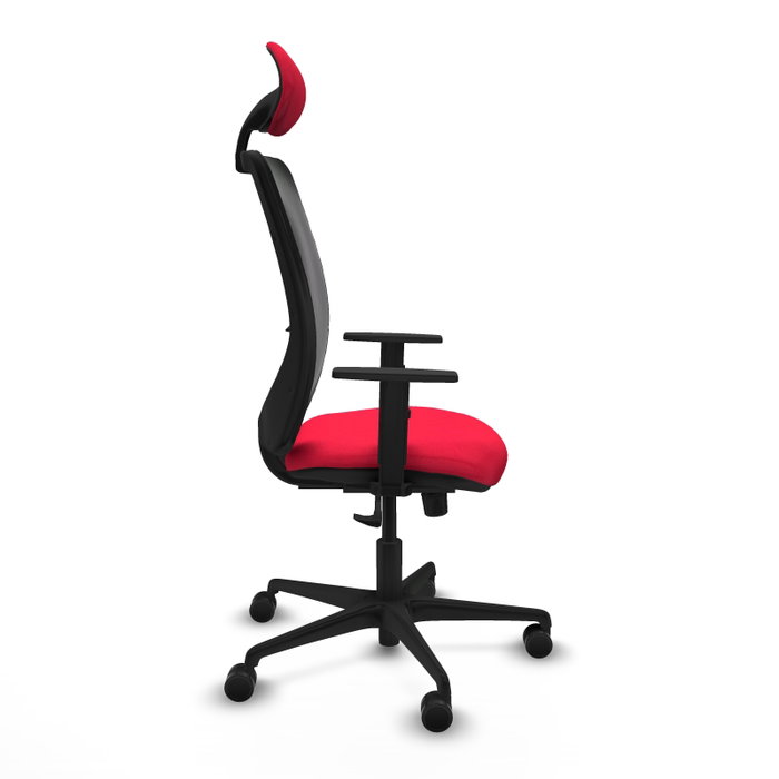 PIQUERAS Y CRESPO Silla de oficina Zulema con mecanismo Sincro, Rojo y Negro PIQUERAS Y CRESPO Silla de oficina Zulema con mecanismo Sincro, Rojo y Negro