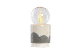 DKD Home Decor Decoración Luminosa LED Cerámica Blanco y Verde