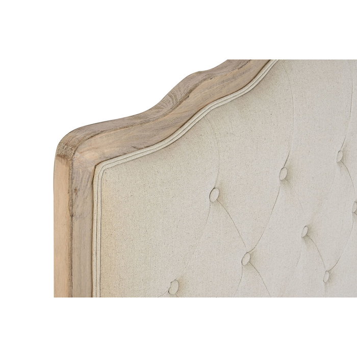 DKD Home Decor Cabecero de Cama Roble y Poliéster Beige 180x7x120