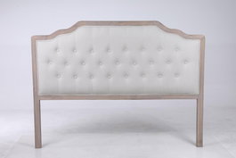 DKD Home Decor Cabecero de Cama Roble y Poliéster Beige 180x7x120