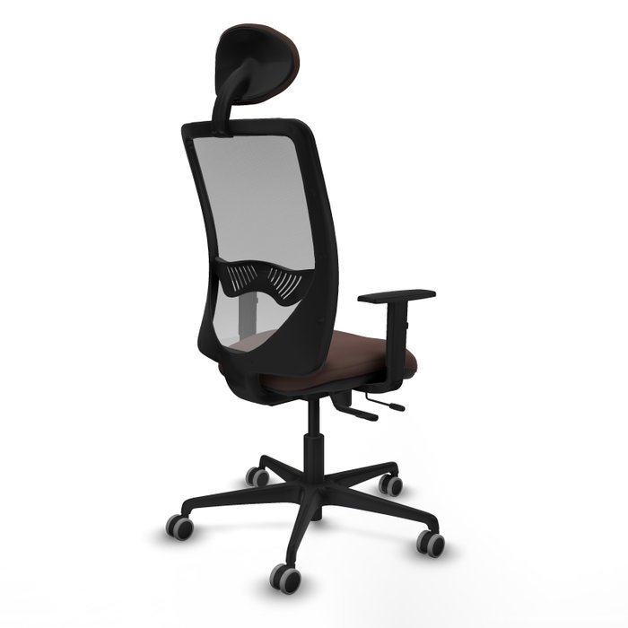 PIQUERAS Y CRESPO Silla de oficina Zulema con mecanismo Sincro/Traslack Marrón y Gris PIQUERAS Y CRESPO Silla de oficina Zulema con mecanismo Sincro/Traslack Marrón y Gris