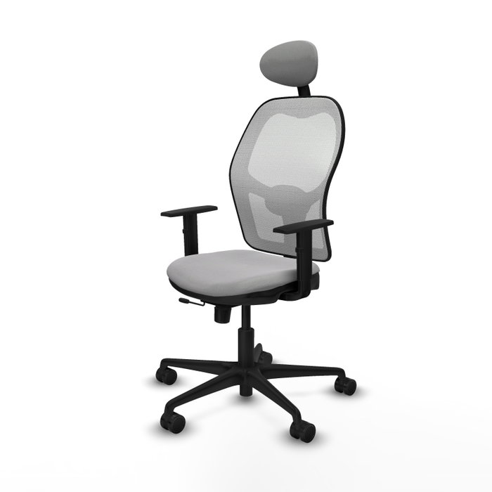 PIQUERAS Y CRESPO Silla de oficina Jorquera Sincro/Traslack Gris claro/Blanco