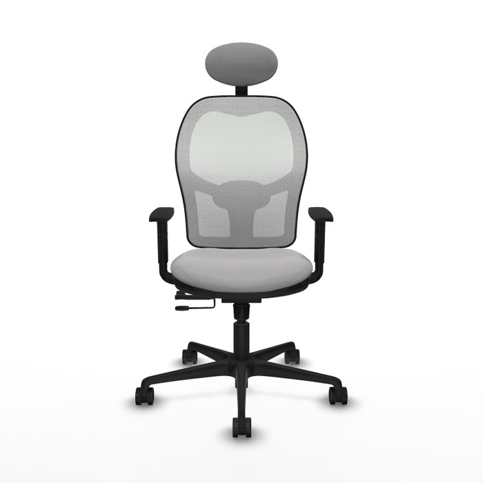 PIQUERAS Y CRESPO Silla de oficina Jorquera Sincro/Traslack Gris claro/Blanco