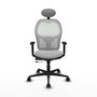PIQUERAS Y CRESPO Silla de oficina Jorquera Sincro/Traslack Gris claro/Blanco