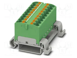 PHOENIX CONTACT PTFIX 18X4-NS35A GN Conector de carril 32A 800V