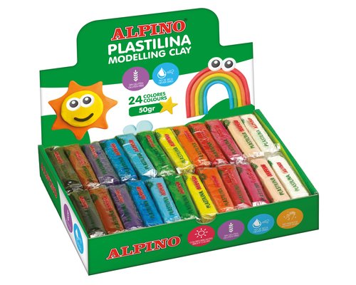 Plastilina Alpino Standard 50.Gr Caja 24 Surtidas Plastilina Alpino Standard 50.Gr Caja 24 Surtidas