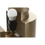 DKD Home Decor Lámpara Aplique Acero Patinado Dorado Mate